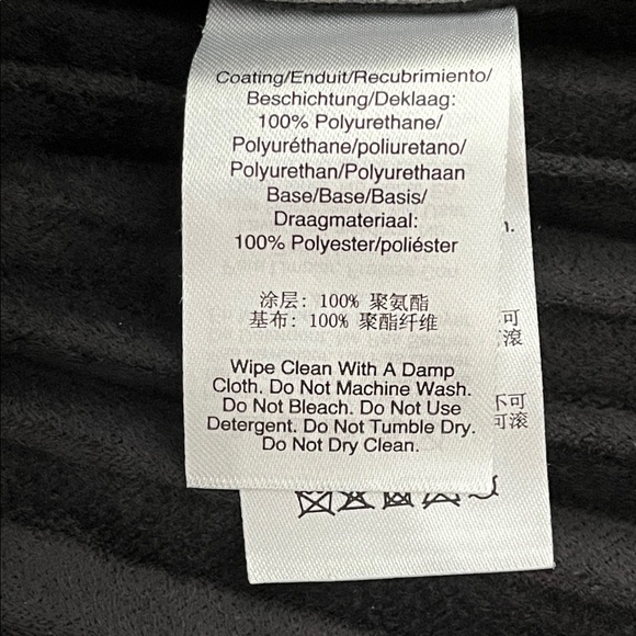 DKNY Pleated Black Faux Leather Skirt - Picture 7 of 11